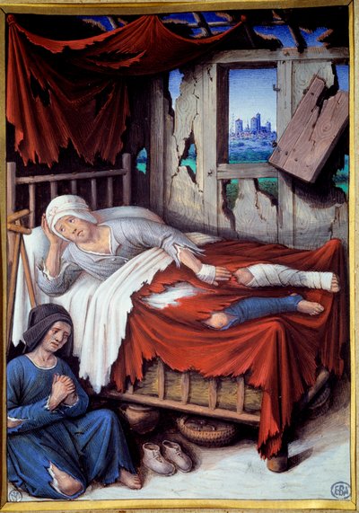 The Death of a Poor Man by Jean Bourdichon