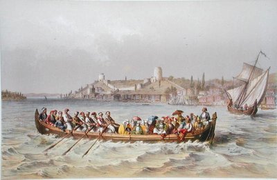A Ferry Boat on the Bosphorous, Illustration from 
