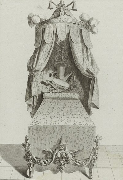 Lit à la Chinoise, published mid-1770s by Jean Charles (after) Delafosse