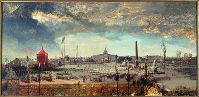 Promulgation of the Constitution, Place de la Concorde, November 12 by Jean Charles Geslin