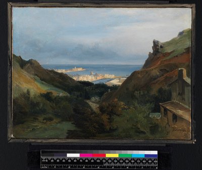 Italian Landscape with a View of a Harbour by Jean Charles Joseph Rémond