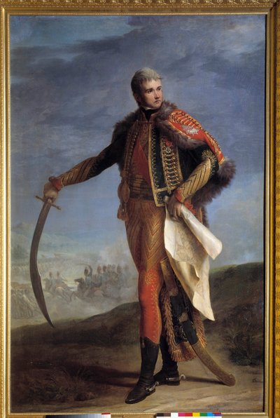 Full-length portrait of Jean Lannes, Duke of Montebello, Marshal of the Empire by Jean Charles Nicaise Perrin