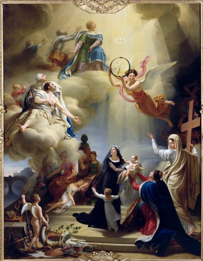 Allegory in Honour of the Birth of Henri de France, Duke of Bordeaux by Jean Charles Tardieu