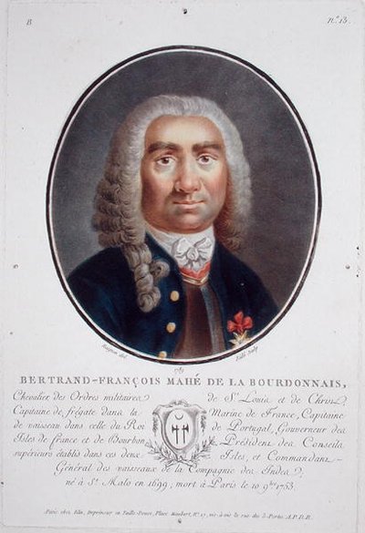 Bertrand-Francois Mahe de la Bourdonnais (1699-1753) from 