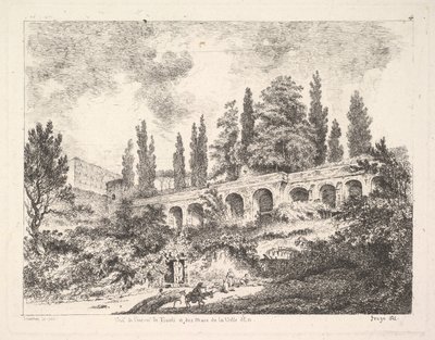 View of the Entrance to Tivoli and the Walls of the Villa d