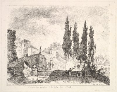 View of the Gardens at the Villa d