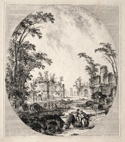 Part of the Old Appian Way by Jean Claude Richard de Saint Non