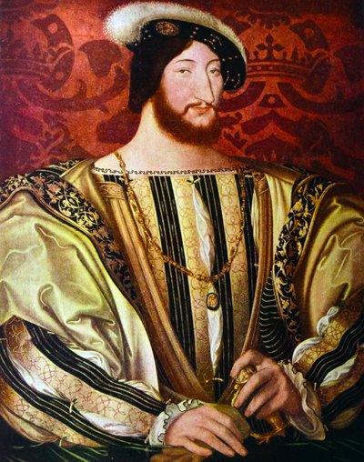Francis I (1494 - 1547) by Jean Clouet by Jean Clouet
