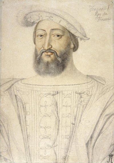 Portrait of Francis I (1494-1547), King of France by Clouet, Jean (c. 1485-1541) by Jean Clouet