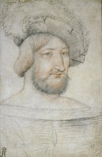 Portrait of Francis I, King of France by Jean Clouet by Jean Clouet