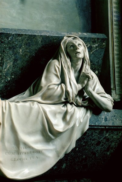 Tomb of Julienne Le Be, after drawings by Charles Le Brun, c.1668-90 (detail) by Jean Collignon