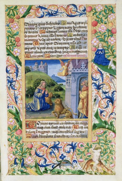 Anthony the Great and Paul the Hermit, from the Hours of Louis d