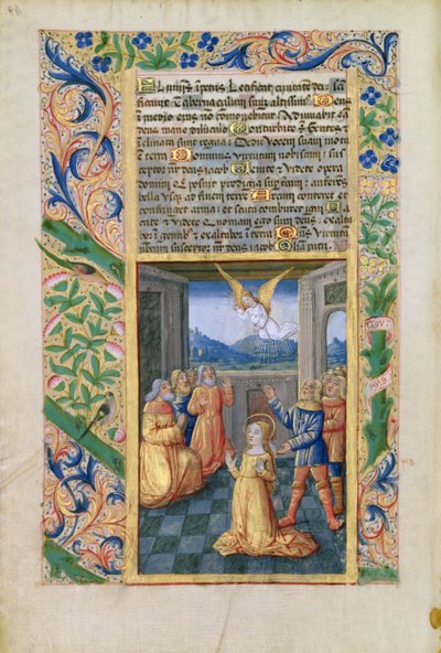 Judith Praying, from the Book of Hours of Louis dOrleans by Jean Colombe