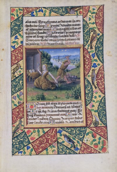 Adam and Eve Toiling, from Book of Hours of Louis dOrleans by Jean Colombe