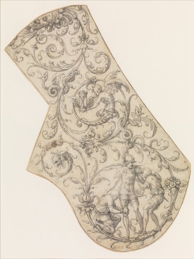 Design for the Right Pauldron of a Parade Armor by Jean Cousin the Elder.