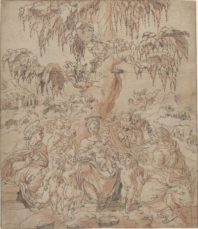 Madonna and Child with Saints John and Luke by Jean Cousin the Younger