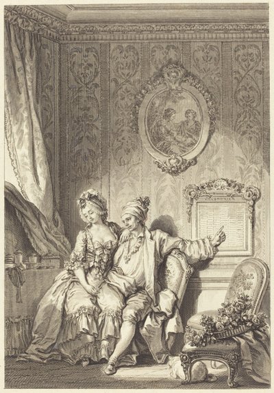 The Calendar of the Old Men by Jean Dambrun after Jean Honoré Fragonard