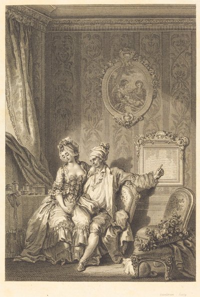 The Calendar of the Old Men by Jean Dambrun after Jean Honoré Fragonard