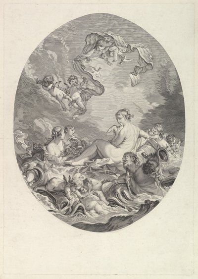 The Birth and Triumph of Venus by Jean Daullé