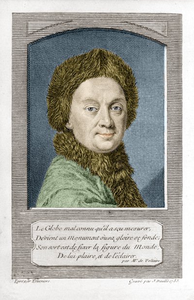 Pierre Louis Moreau de Maupertuis, Astronomer, Engraved by J. Daullé in 1755 by Jean Daullé