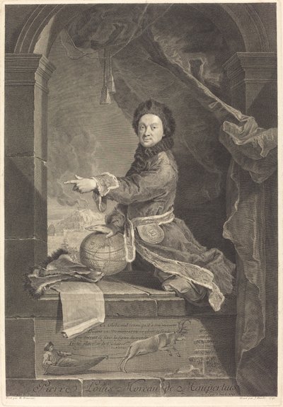 Pierre Louis Moreau de Maupertuis by Jean Daullé after Robert Levrac Tournieres