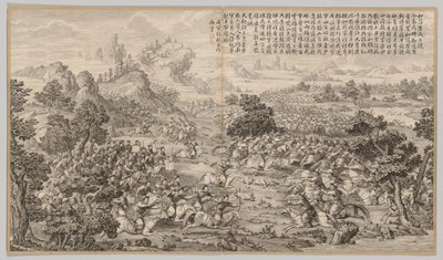 Victory at Heluo Heshi: from Battle Scenes of the Quelling of Rebellions in the Western Regions, with Imperial Poems by Jean Denis Attiret