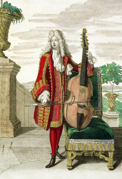 Gentleman Playing the Cello by Jean Dieu de Saint Jean