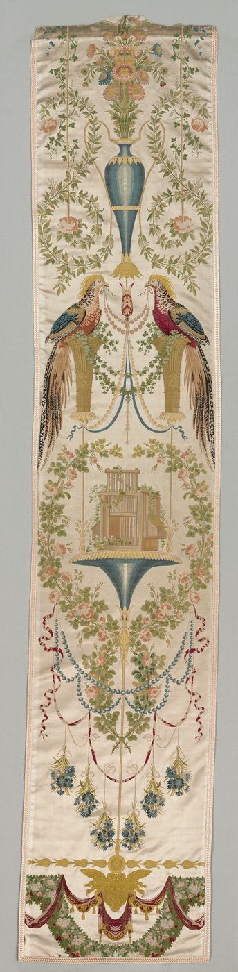 Wall Covering, The Pheasants from the Vatican Verdures Series, after 1799 by Jean Démosthène Dugourc
