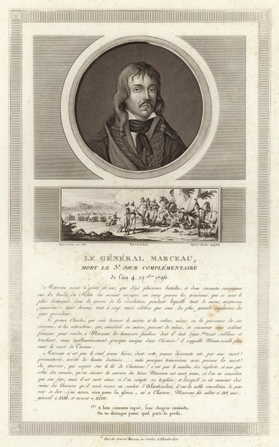 Portrait of Francois Severin Marceau-Desgraviers by Jean Duplessi Bertaux