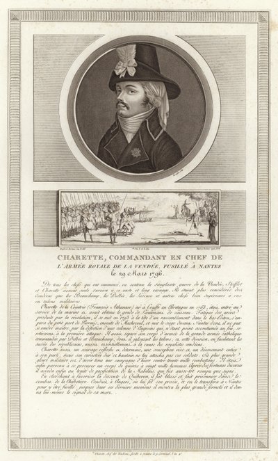 Portrait of Francois de Charette by Jean Duplessi Bertaux