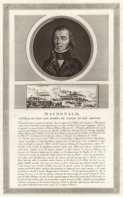 Portrait of Jacques MacDonald, duke of Taranto by Jean Duplessi Bertaux