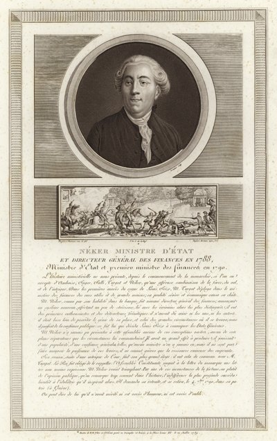 Portrait of Jacques Necker by Jean Duplessi Bertaux