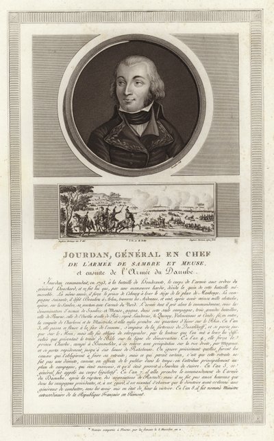 Portrait of Jean-Baptiste Jourdan, Comte Jourdan by Jean Duplessi Bertaux