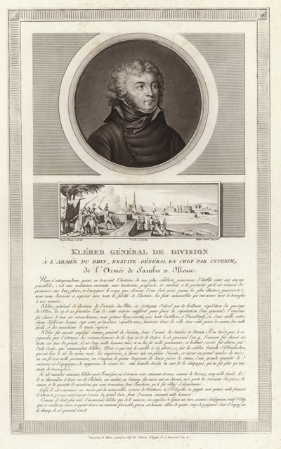 Portrait of Jean Baptiste Kleber by Jean Duplessi Bertaux