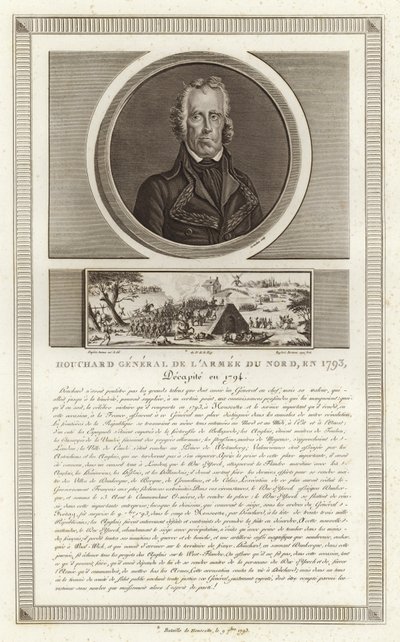 Portrait of Jean Nicolas Houchard by Jean Duplessi Bertaux