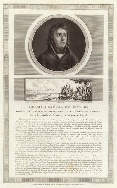 Portrait of Louis Desaix by Jean Duplessi Bertaux