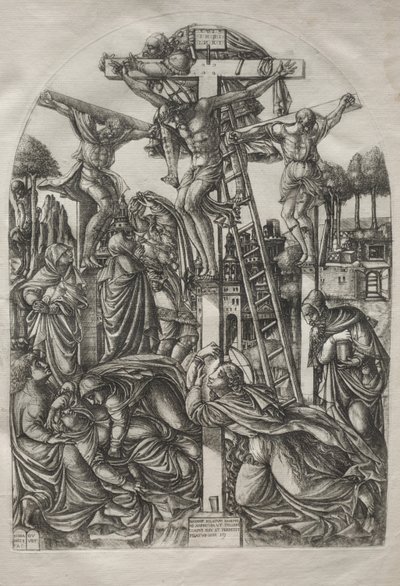 Christ on the Cross between the Two Thieves by Jean Duvet