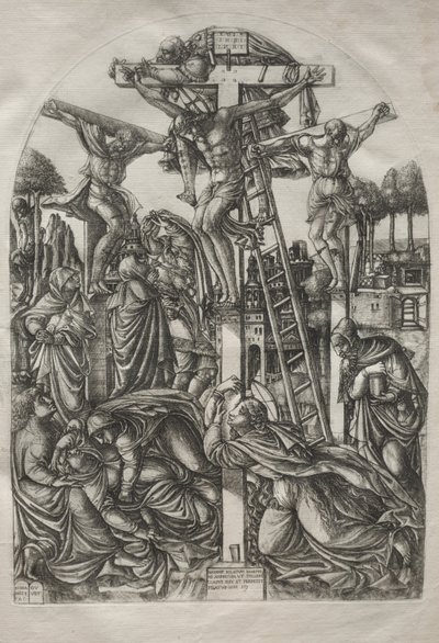 Christ on the Cross between the Two Thieves by Jean Duvet