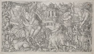 Huntsman Presenting a Gift to a King by Jean Duvet