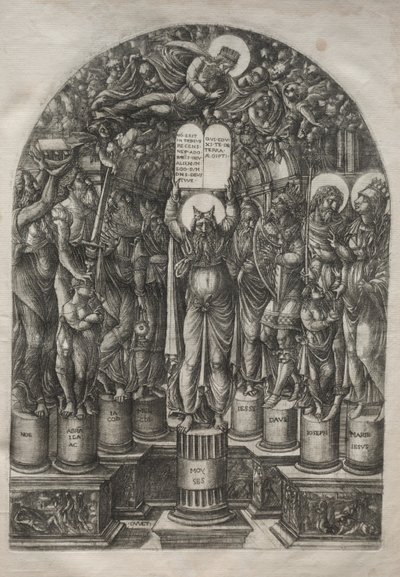 Moses Surrounded by the Patriarchs by Jean Duvet