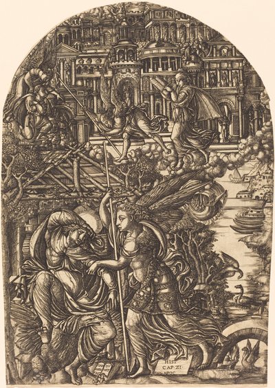 The Angel Shows Saint John the New Jerusalem by Jean Duvet