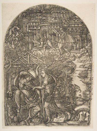 The Angel Shows Saint John the New Jerusalem (from the Apocalypse) by Jean Duvet