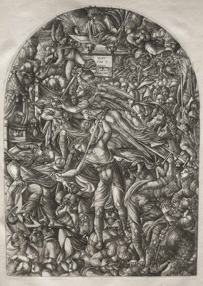 The Apocalypse: The Angel Sounding the Sixth Trumpet by Jean Duvet