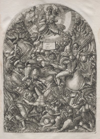 The Apocalypse: The Angel in the Sun Calling the Birds of Prey by Jean Duvet