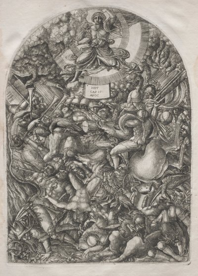 The Apocalypse: The Angel in the Sun Calling the Birds of Prey by Jean Duvet