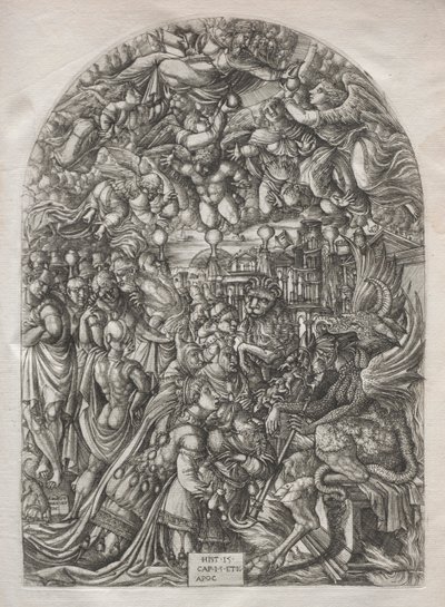 The Apocalypse: The Dragon with Two Horns and the Beast with Seven by Jean Duvet