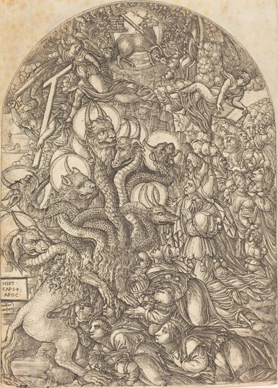 The Beast with Seven Heads and Ten Horns by Jean Duvet