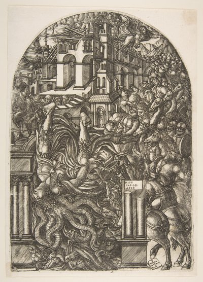 The Fall of Babylon, from the Apocalypse by Jean Duvet