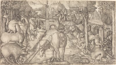 The Unicorn Purifies the Water with Its Horn by Jean Duvet
