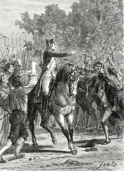 General Lafayette at Versailles, October 5th 1789 by Jean Edouard (1824-99) Dargent